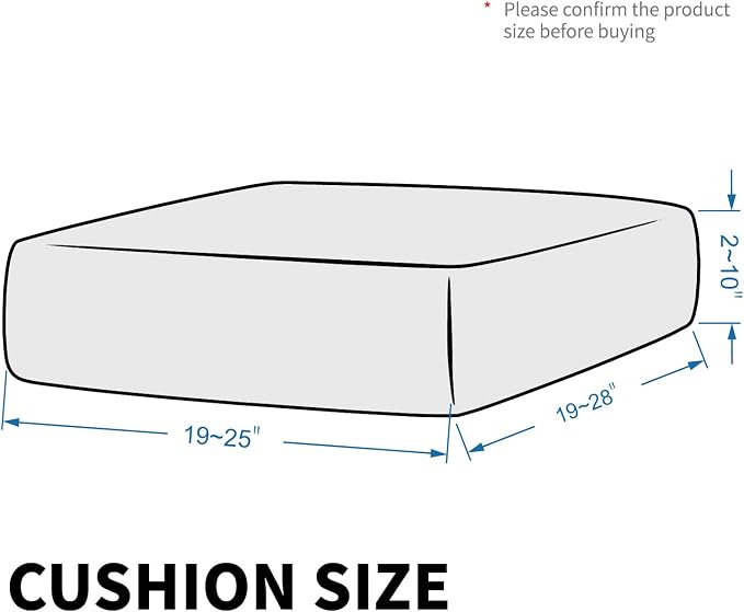 MAXIJIN Velvet Stretch Cushion Covers Couch Cushion Slipcover Loveseat Sofa - Image 6