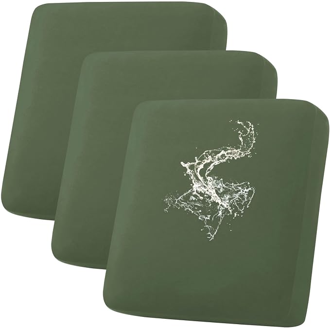 hyha Waterproof Couch Cushion Covers, Stretch Sofa Couch Seat Slipcover by hyha