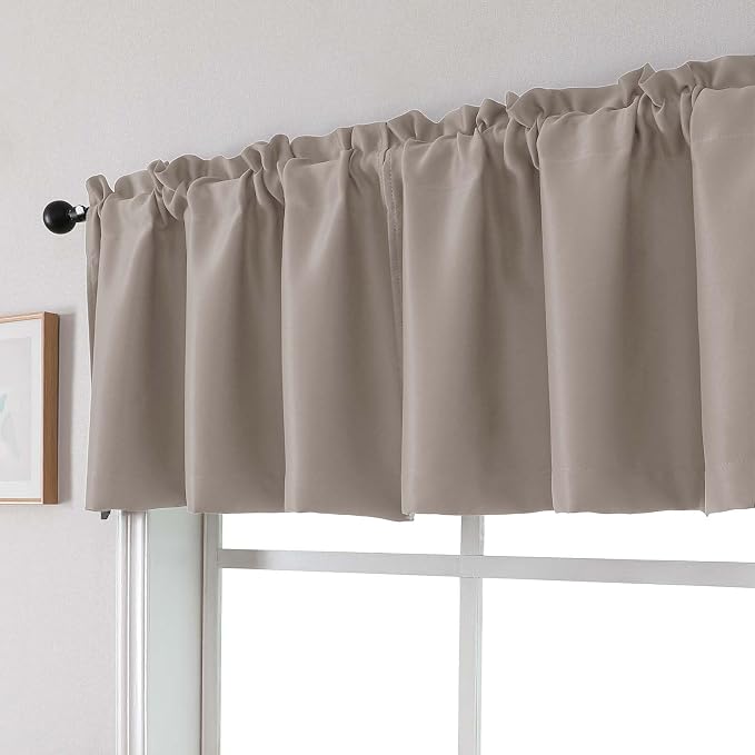 Chyhomenyc Blackout Valances for Windows, Short Window Valance Curtains for - Image 8