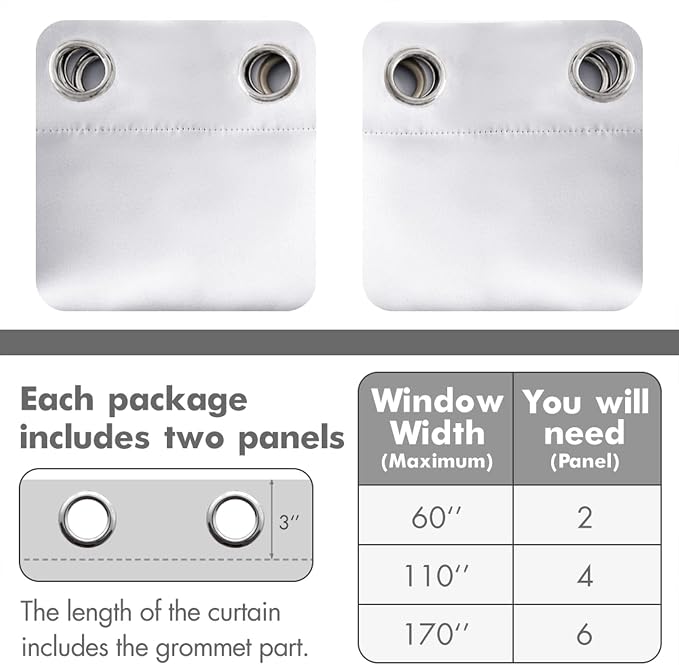 MIULEE Blackout Curtains for Bedroom Living Room, Chirstmas Thermal Insulated - Image 6
