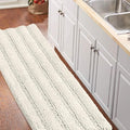 Turquoize Non-Slip Kitchen/Bath Rug Runner Luxury Chenille Shaggy Bathroom Rug by Turquoize