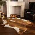 BENRON Premium Faux Cowhide Rug, Cow Print, Rustic Western Rugs by BENRON