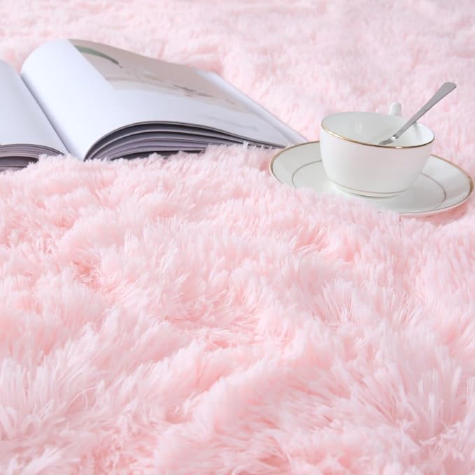 Soft Pink Rug for Girls Bedroom - Image 6