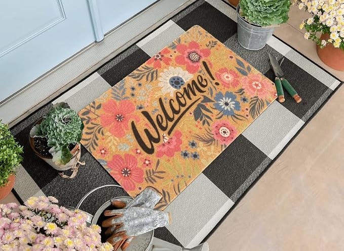 FGSS Flower-Welcome-Doormat Outdoor-Entrance - Image 8