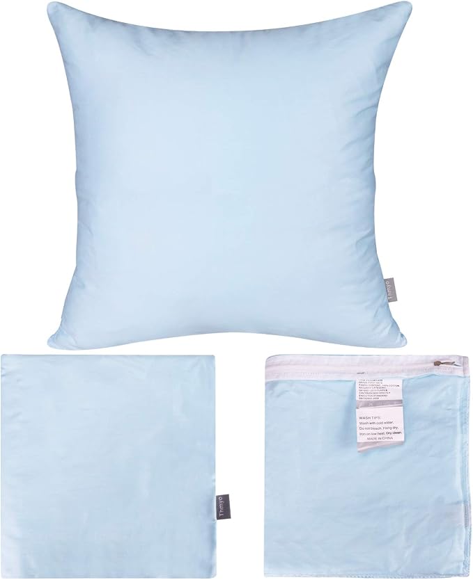 Thmyo 4-Pack 100% Cotton Comfortable Solid Decorative Throw Pillow Case - Image 7