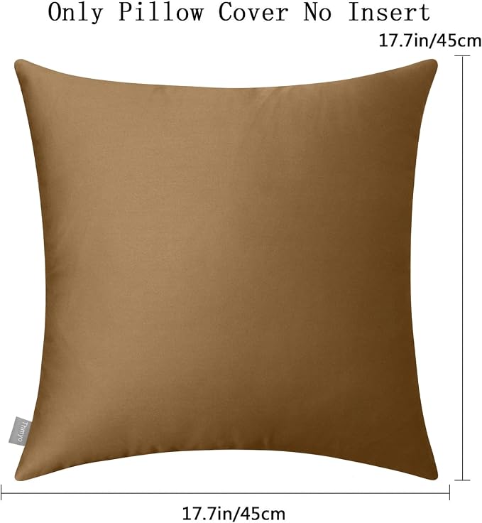 Thmyo 4-Pack 100% Cotton Comfortable Solid Decorative Throw Pillow Case Square - Image 7