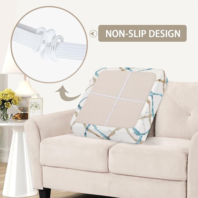 SearchI Stretch Printed Sofa Couch Cushion Covers Replacement Chair Cushion - Image 6