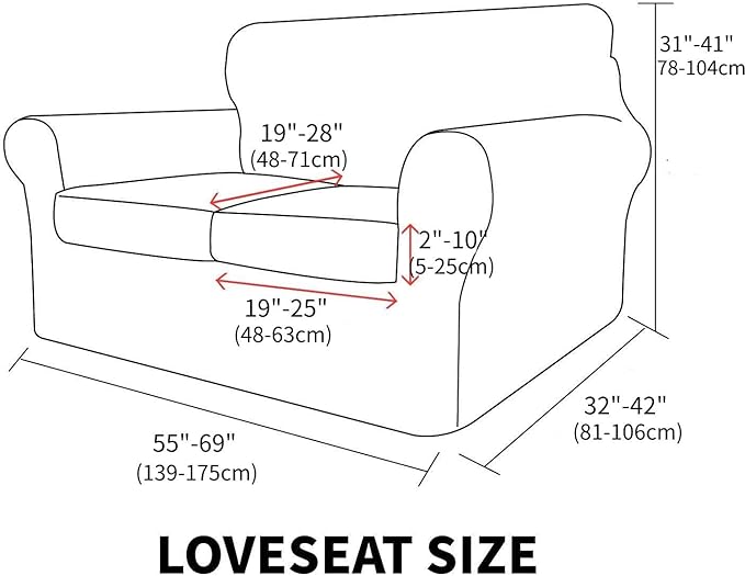 MAXIJIN 3 Piece Jacquard Couch Covers - Image 6