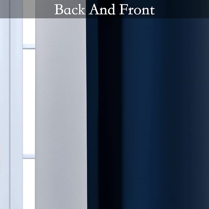 SimpleHome Ombre Room Darkening Curtains 84 inches Length - Image 4