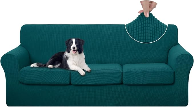 U-NICE HOME 4 Pieces Stretch Couch Cover Sofa Cover Washable Sofa Slipcover by U-NICEHOME