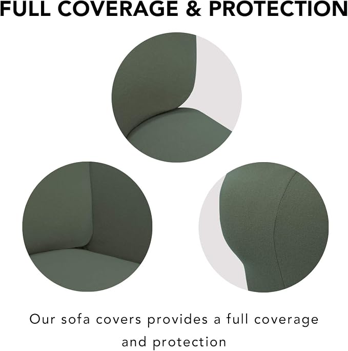 PureFit Super Stretch Sofa Slipcover – Spandex Non Slip Soft Couch Sofa Cover - Image 3