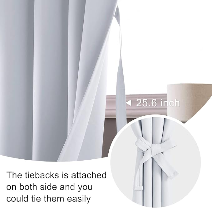 JIUZHEN Blackout Curtains for Bedroom - Image 3
