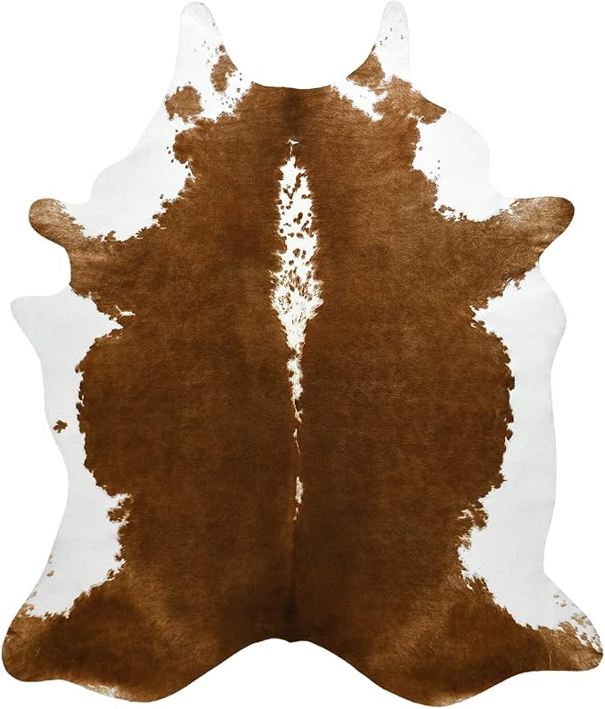 BENRON Small Cowhide Rug, Faux Cow Hide Rugs by BENRON