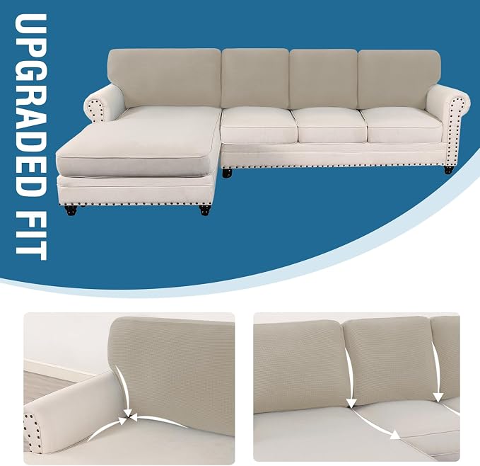 H.VERSAILTEX Backrest Cushion Covers Sectional Couch Back Cushion Covers - Image 7