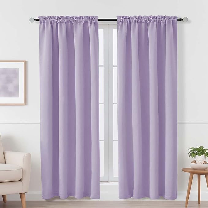 OVZME Lavender Blackout Curtains by OVZME