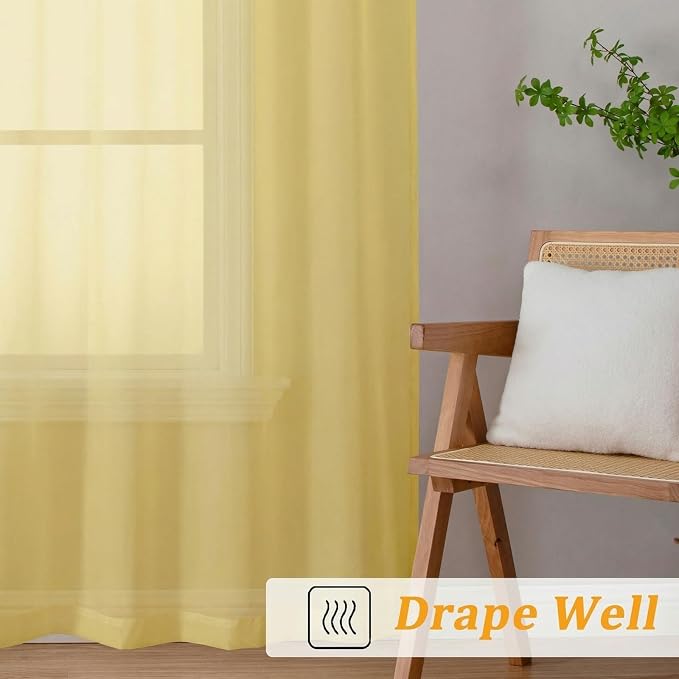 Gwine Sheer Curtains 72 Inch Length - Image 6