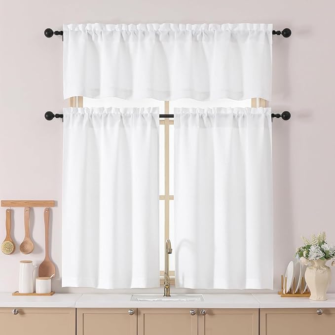 Chyhomenyc White Valance for Windows - Image 2