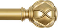KAMANINA Curtain Rods for Windows 48 to 84 Inch, 7/8 Inch Single Decorative by KAMANINA
