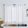 OVZME Pure White Short Curtains by OVZME