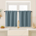 OVZME Stone Blue Blackout Curtains by OVZME