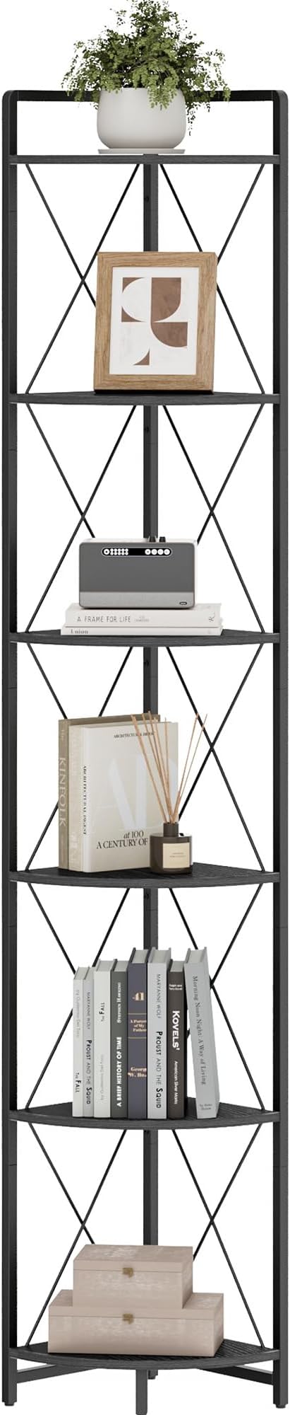 6 Tier Corner Shelf Stand, Metal Corner Shelf, Plant Stand Display Shelf - Image 9