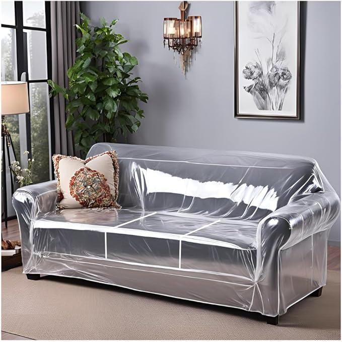 Evelots Clear Couch Cover by Evelots