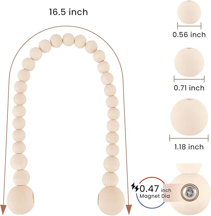 KLOGTSIND Magnetic Curtain Tiebacks, Curtain Holdbacks - Image 3