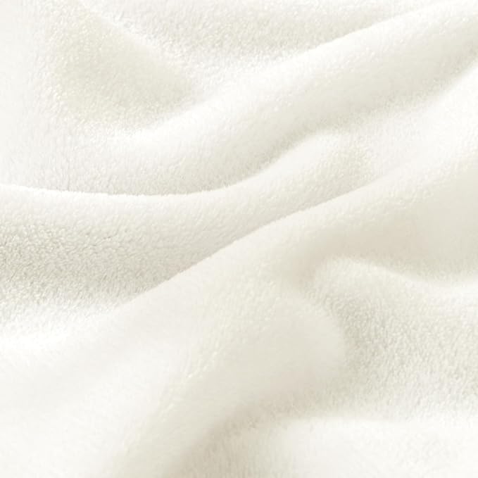 BEDELITE Fleece Blanket Cream Throw Blankets - Image 4