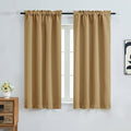 OVZME Gold Blackout Curtains for Bedroom 63 Inch Length 2 Panels, Protect by OVZME