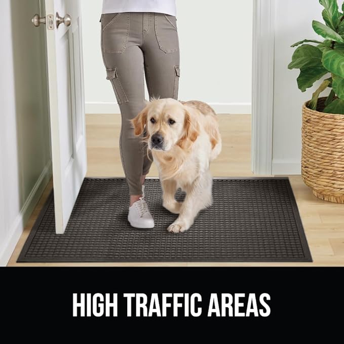 GORILLA GRIP® Ultra Absorbent Front Door Mat Outside Entrance, Traps Dirt and - Image 7