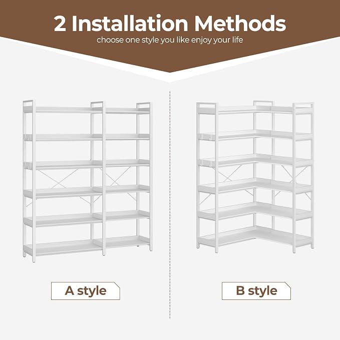 Rolanstar Bookshelf 6 Tier - Image 7
