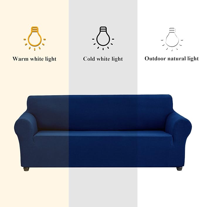 Joccun Classic Blue Waterproof Polyester Spandex Sofa Cover - Image 3