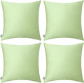 Thmyo 4-Pack 100% Cotton Comfortable Solid Decorative Throw Pillow Case Square by Thmyo