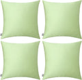 Thmyo 4-Pack 100% Cotton Comfortable Solid Decorative Throw Pillow Case Square by Thmyo