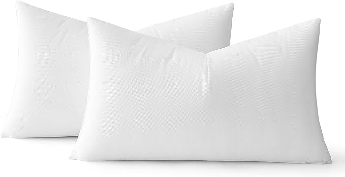 MIULEE 12x18 Pillow Inserts Set of 2, Rectangle Decorative Throw Pillow Premium by MIULEE