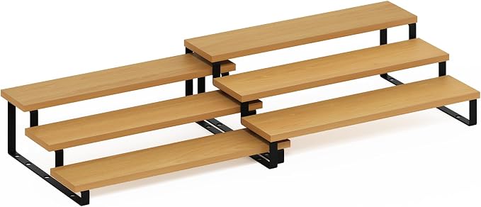 Furinno RAVEL Kitchen Countertop Organizer Set of 2, 3-Tier Counter Shelves - Image 5