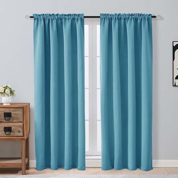 OVZME Turquoise Blackout Curtains by OVZME