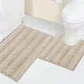Turquoize Chenille Bathroom Rugs Non-Slip Bath Mats by Turquoize