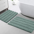 Turquoize Chenille Bathroom Rugs Set Non-Slip Bath Mats by Turquoize