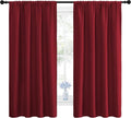 NICETOWN Christmas Burgundy Blackout Curtains and Drapes by NICETOWN