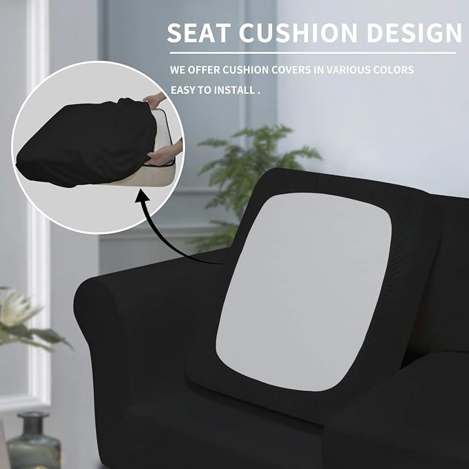 Easy-Going 3 Pieces Stretch Soft Couch Cover - Image 3