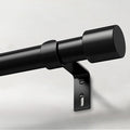 IFELS Heavy Duty Curtain Rods for Windows 28 to 48 Inch, 1 Inch Black Curtain by IFELS