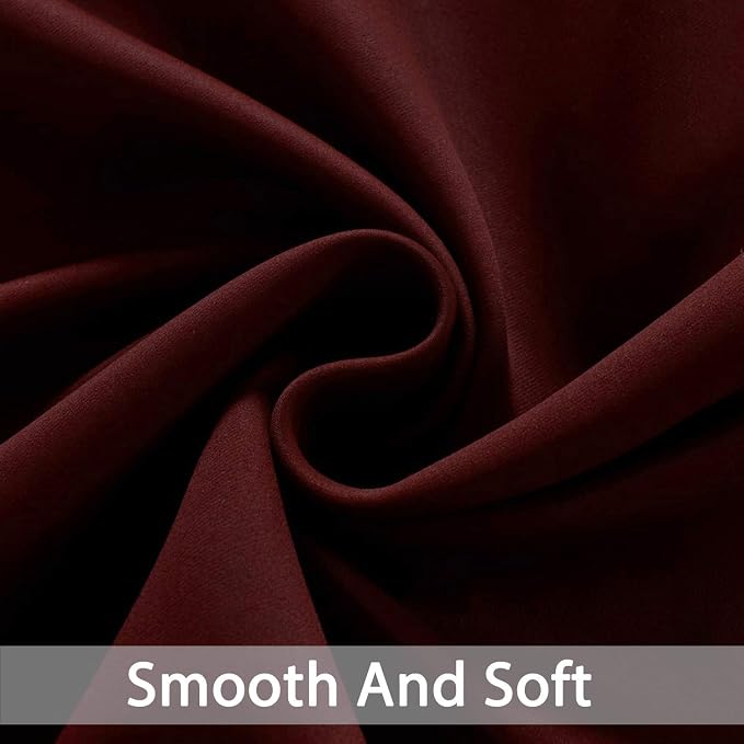 Yakamok Room Darkening Curtains 63 Inches Long Blackout Curtains Thermal - Image 5