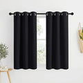 NICETOWN Black Out Cafe Curtains 48 inch Long 2 Panels Burg by NICETOWN