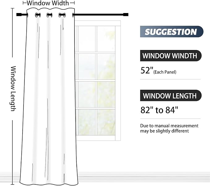 SimpleHome Ombre Room Darkening Curtains 84 inches Length - Image 7