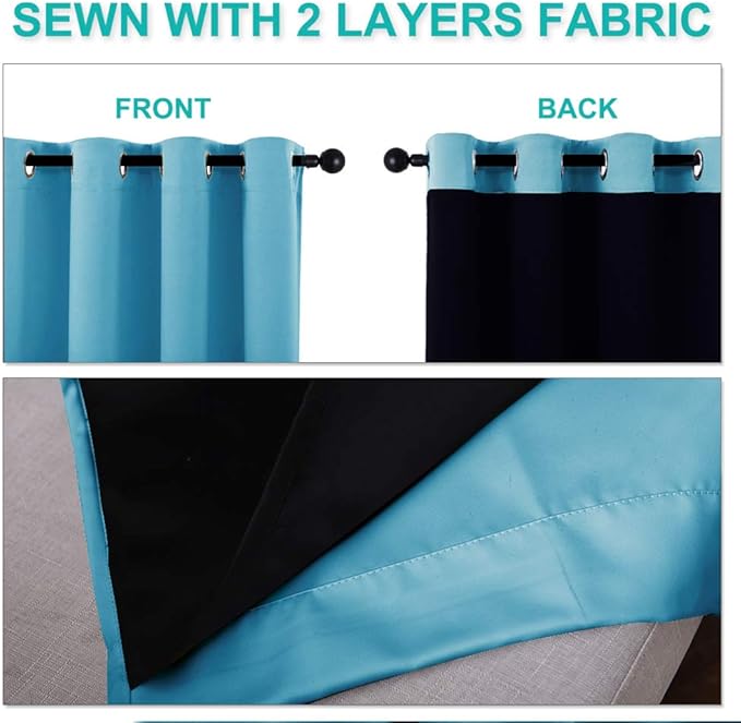 NICETOWN Extra Long Truly Blackout Drapes - Image 5