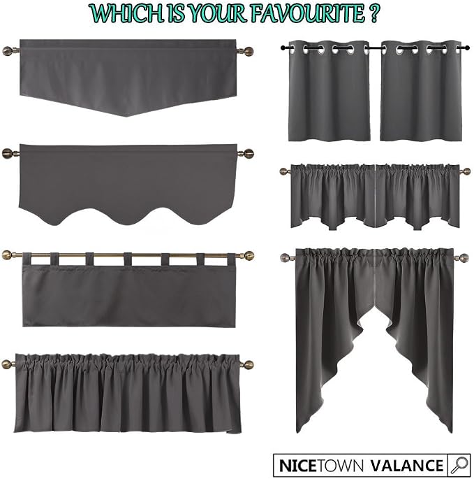 NICETOWN Window Valances for Kitchen - Image 7