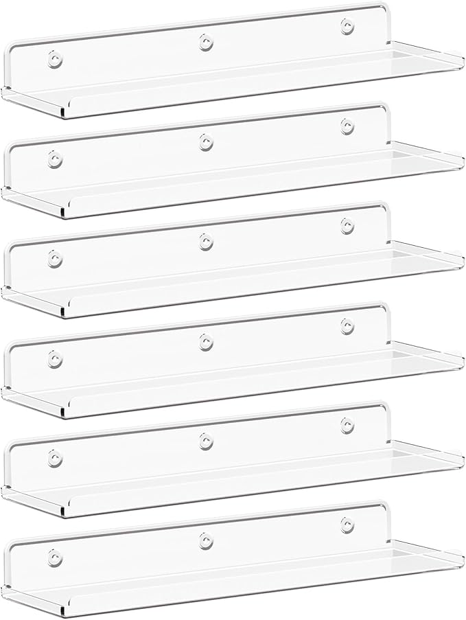 Lifewit Floating Shelves for Bathroom, Nail Polish, Decor Display Rack for by Lifewit