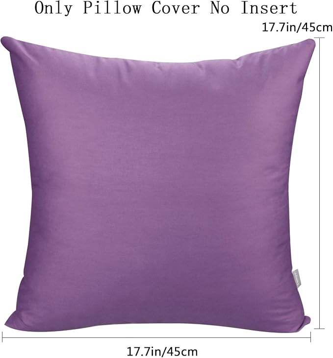 Thmyo 4-Pack 100% Cotton Comfortable Solid Decorative Throw Pillow Case - Image 5