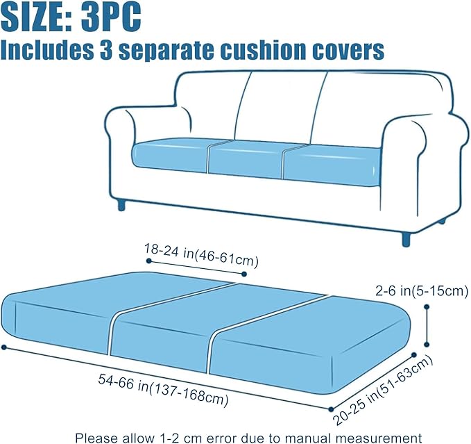 Smiry Waterproof Couch Cushion Covers - Image 6